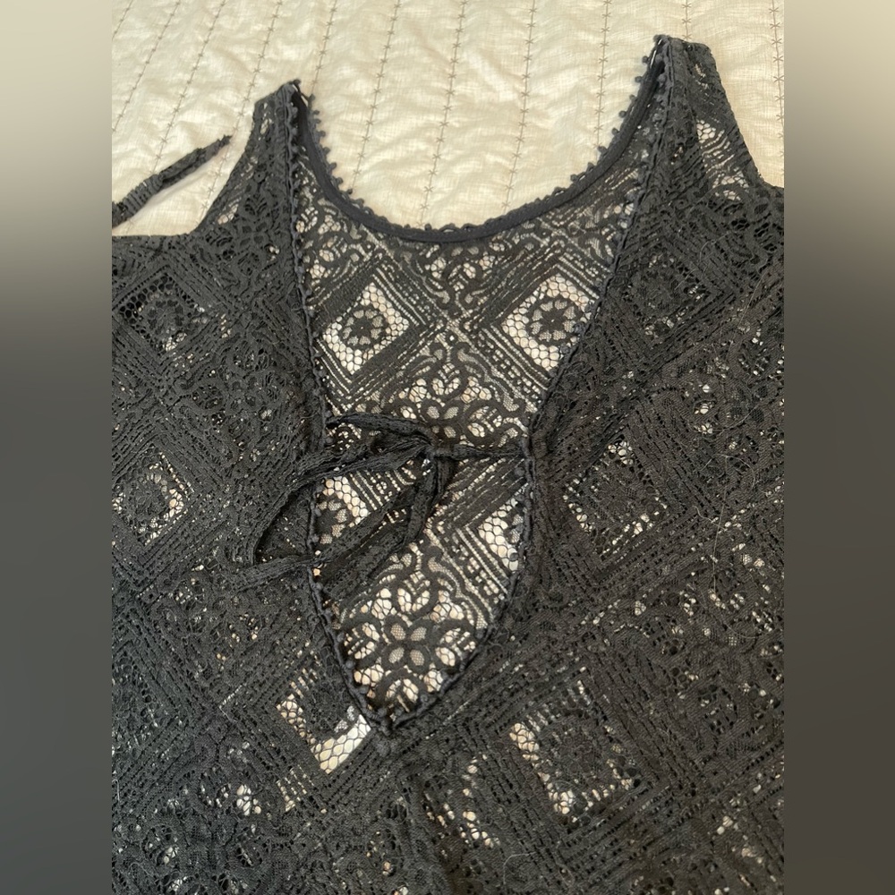 Free People Crochet Lace Tunic / Cover Up - Picture 4 of 10